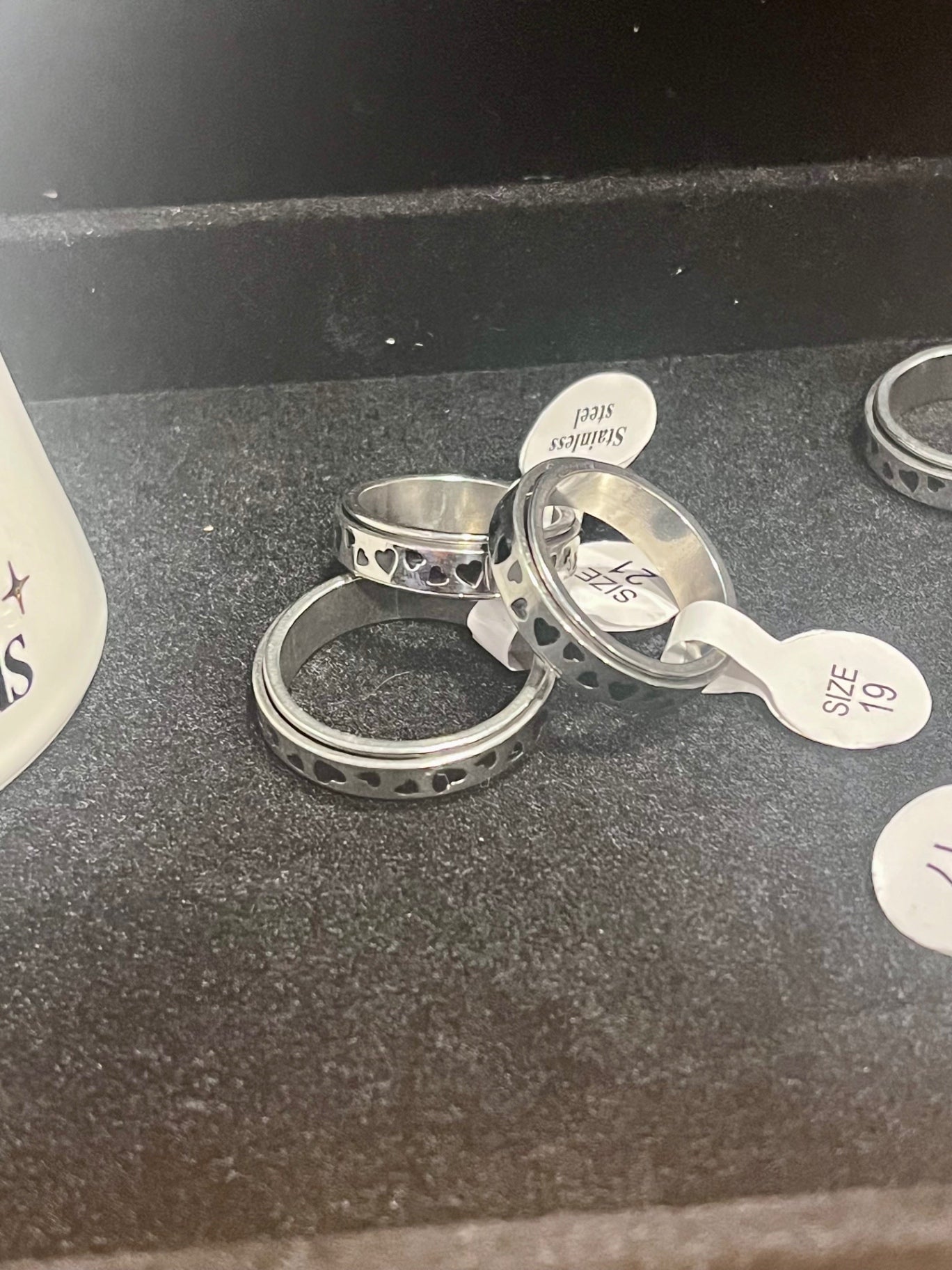 Heart Spinner Ring-Size 10