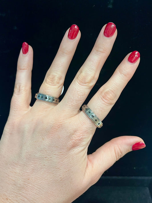 Star Spinner Ring Size 10
