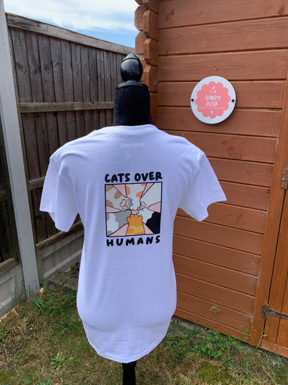 cats over humans tshirt