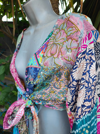 Patchwork Stevie top with tassles 
