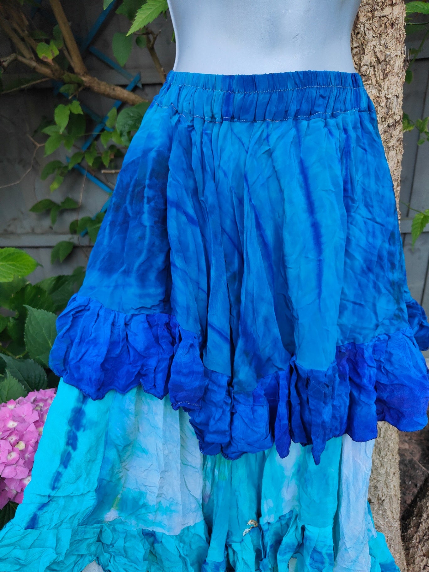 Wanderlust maxi skirt - tiered tie dye