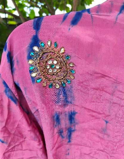 Athena Stevie co ord set -pink and turquoise 