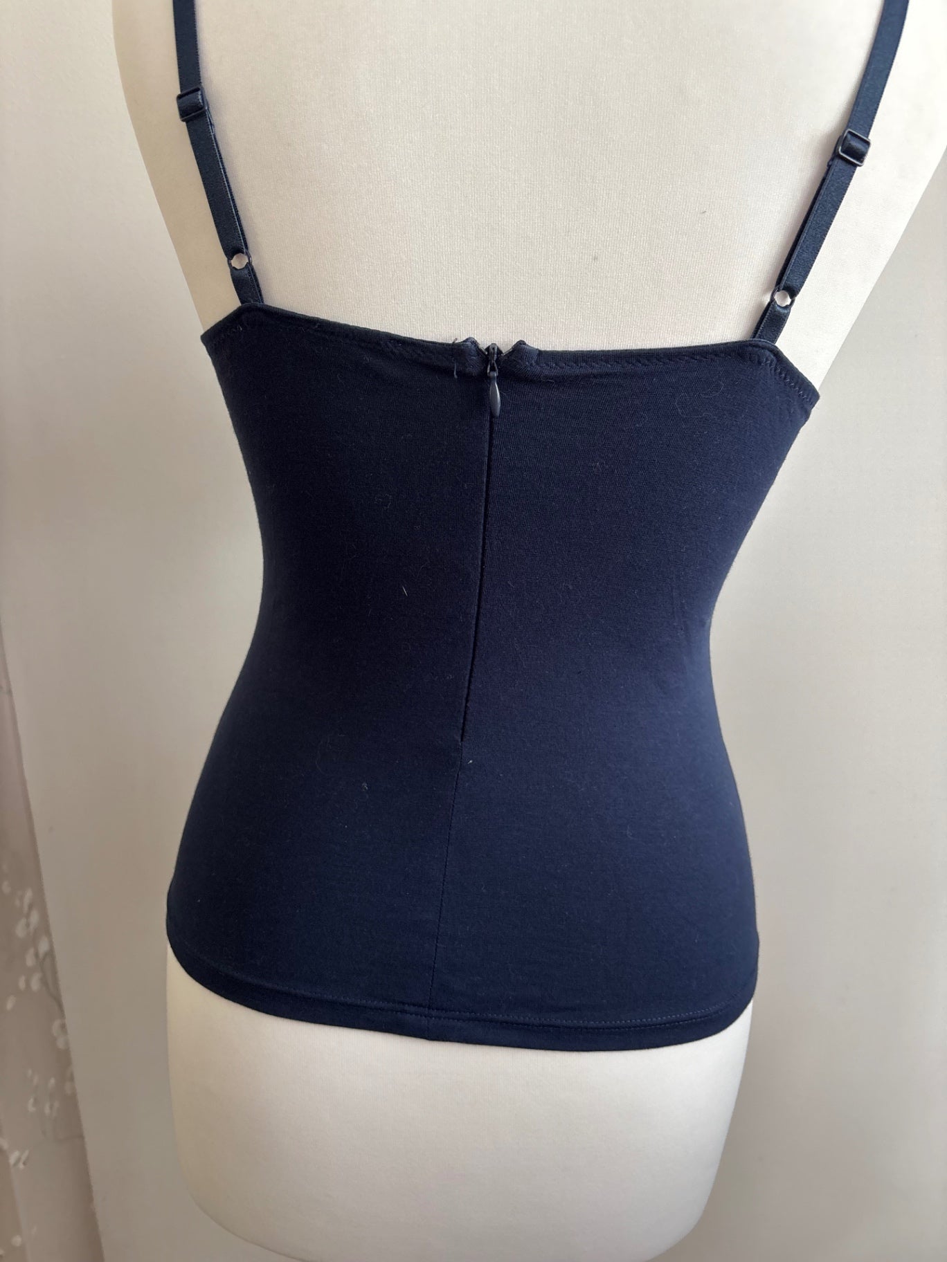 Navy blue lace cami top from intissimi