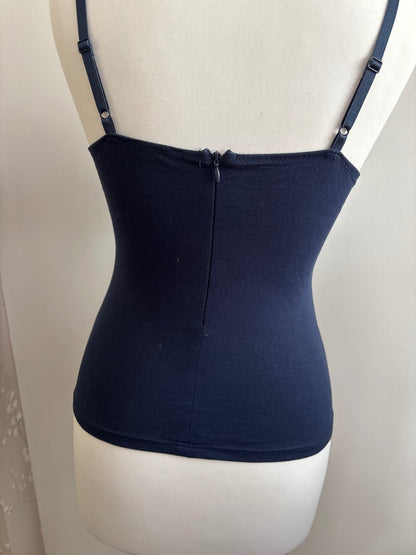 Navy blue lace cami top from intissimi