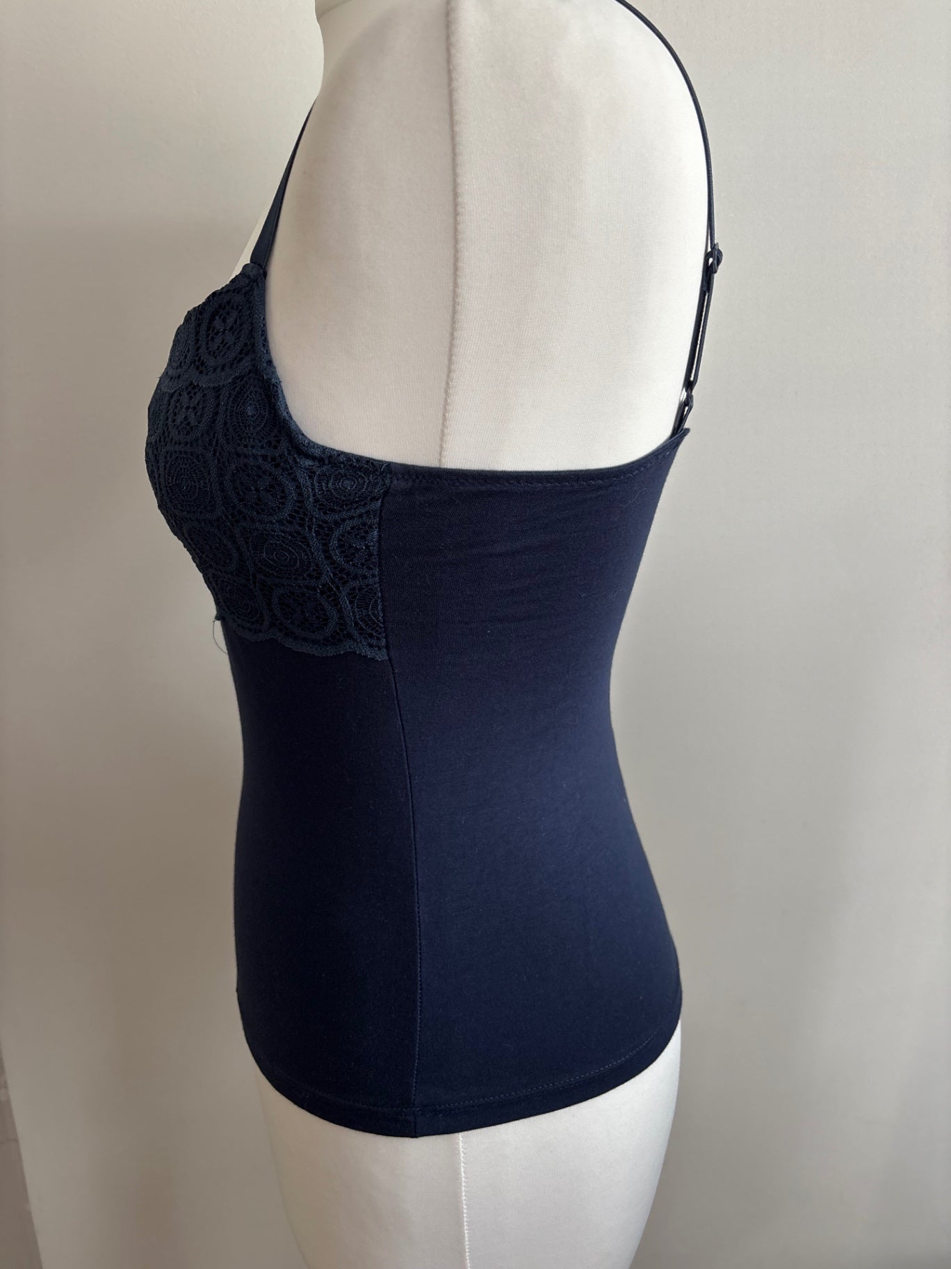 Navy blue lace cami top from intissimi