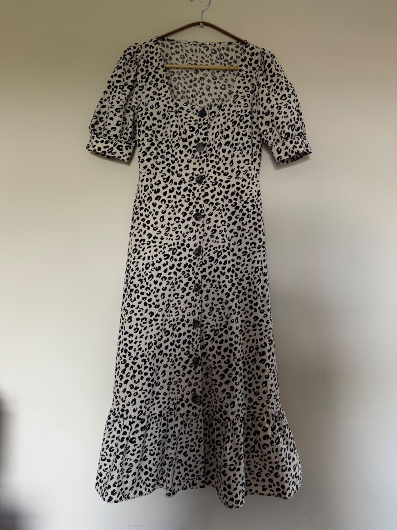 Preloved Cotton Leopard Dress 