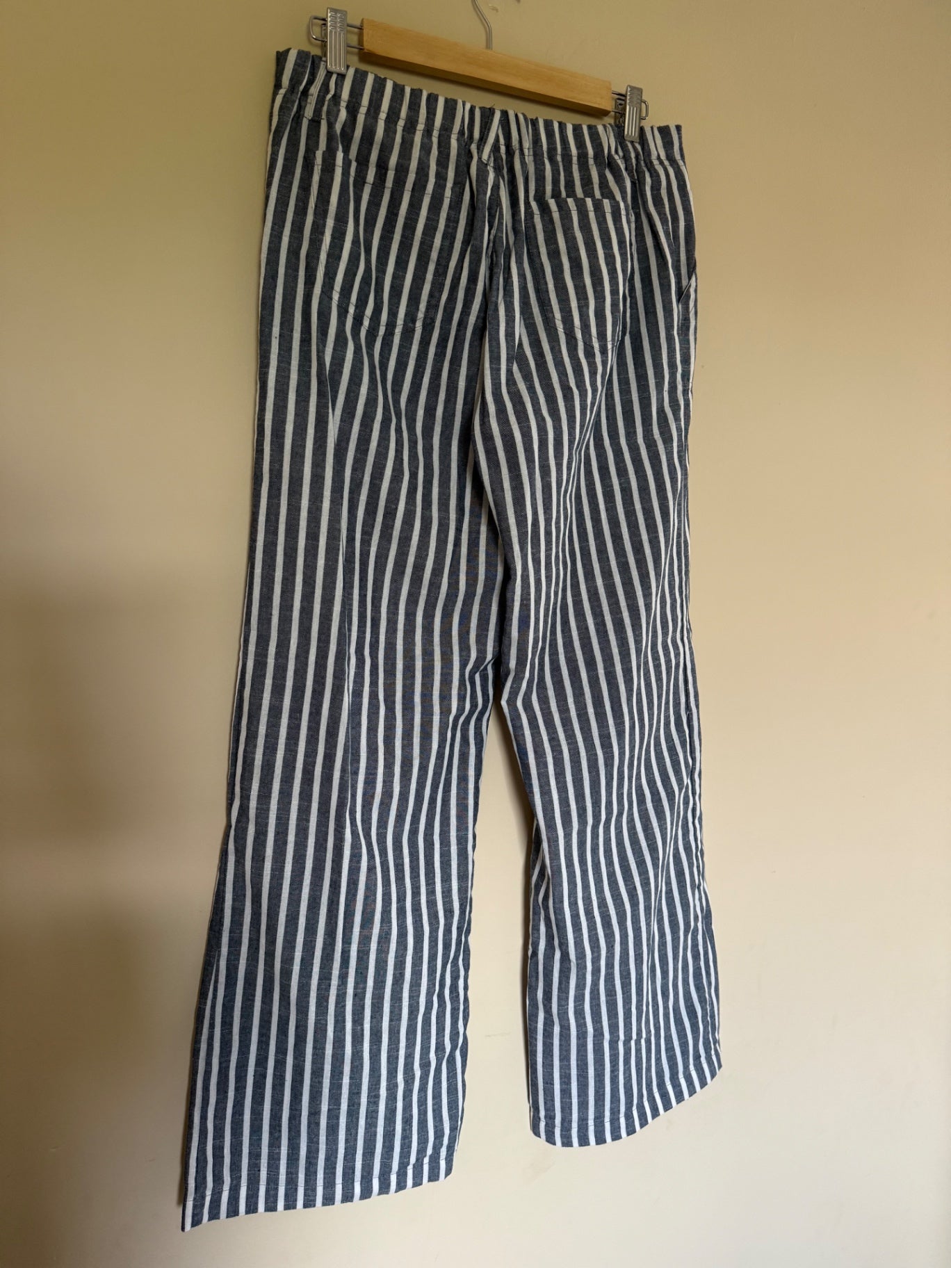 Preloved blue stripe trousers 