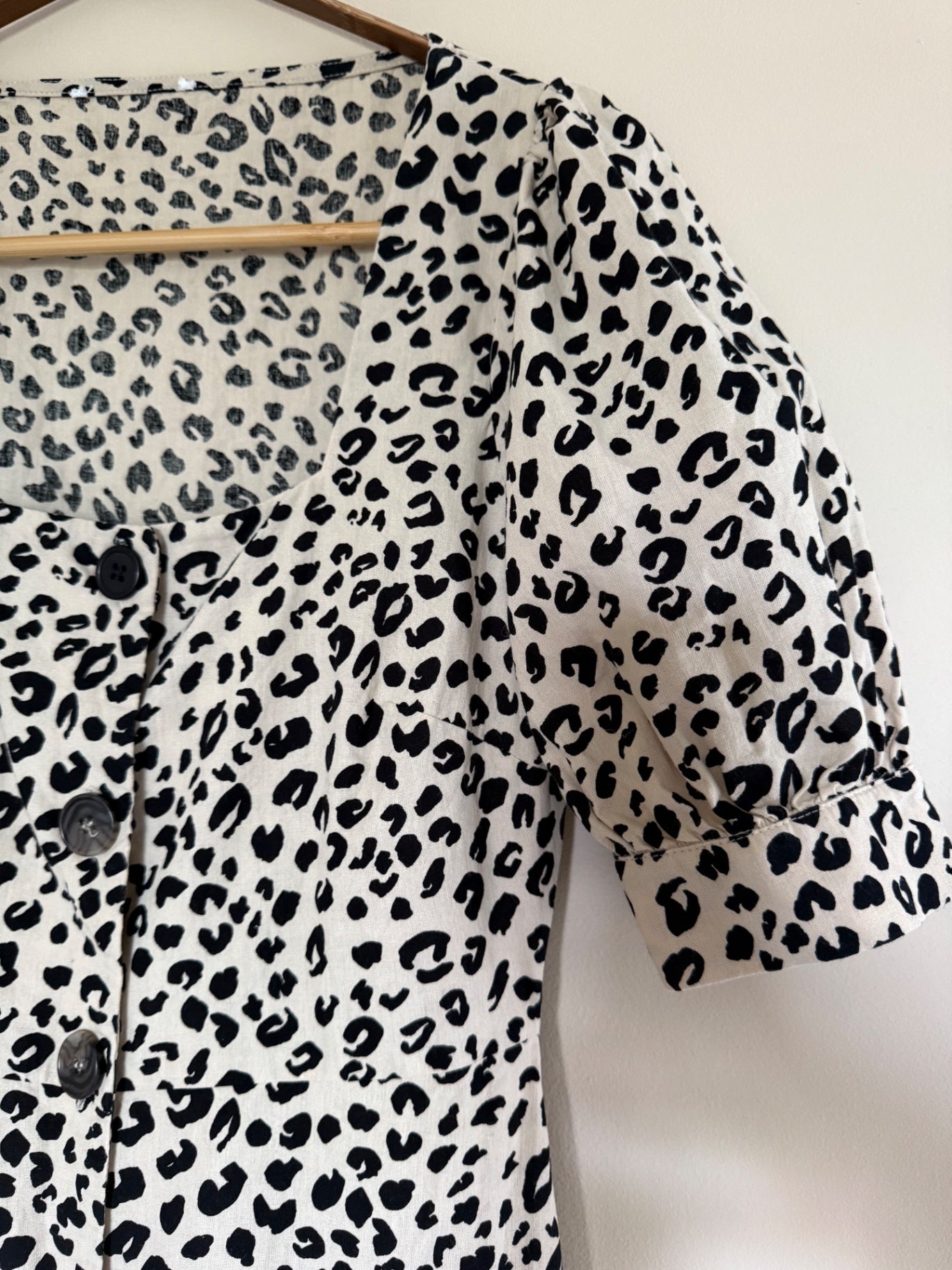 Preloved Cotton Leopard Dress 