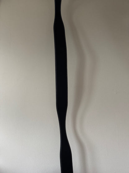 Black curved belt