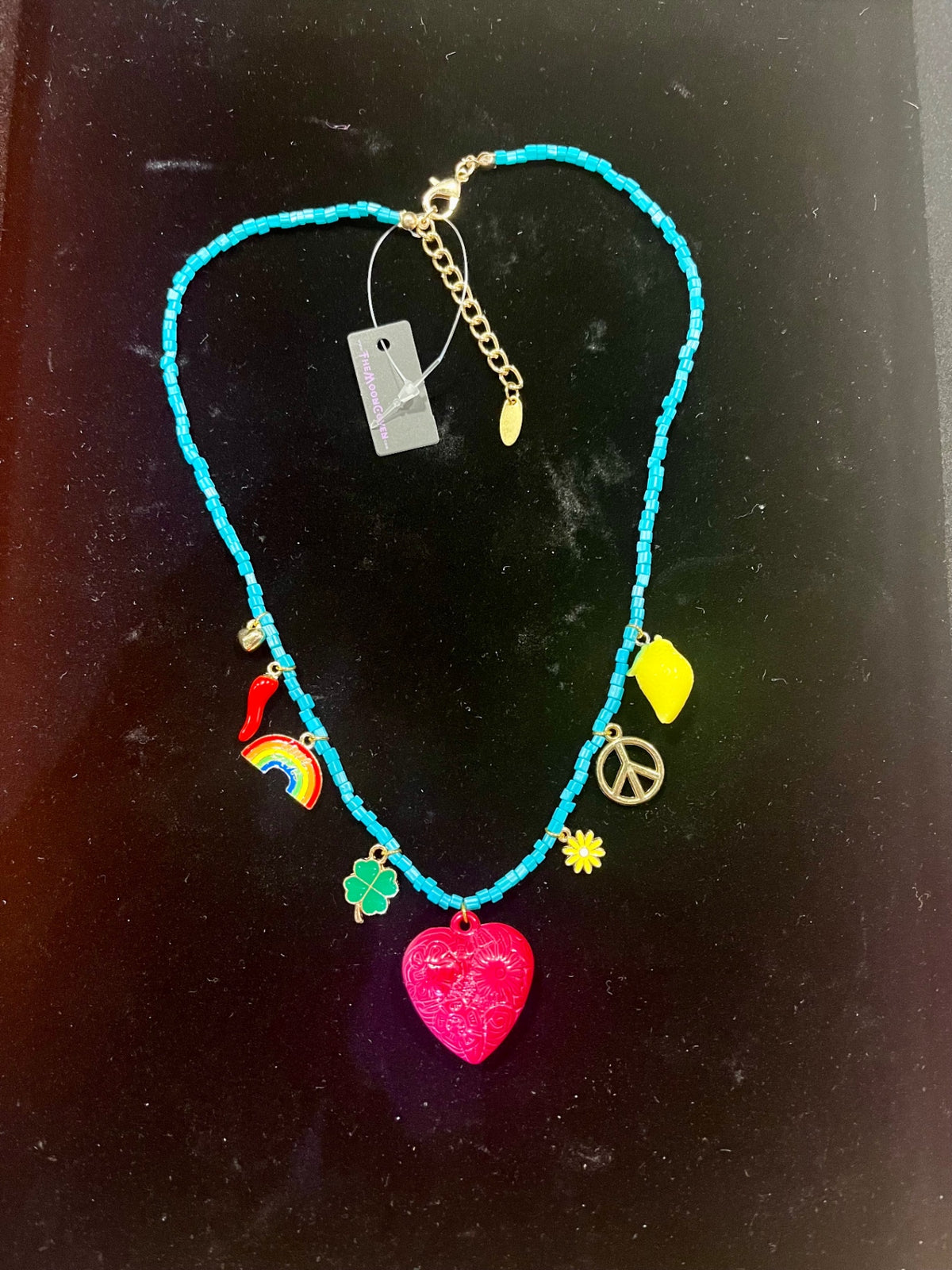 🌈 Lucky Charms & Love Beaded Necklace 💖