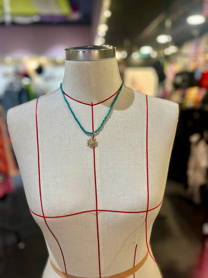 🌞 Solar Siren Beaded Necklace 🔹