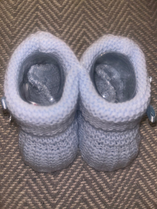 Blue Baby Booties