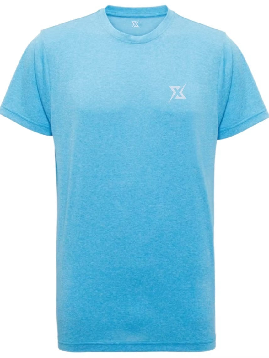 Mens Performance T-shirt Light Blue