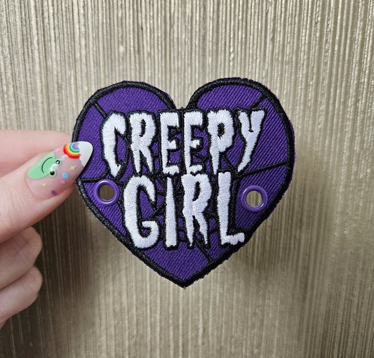 Creepy Girl Heart Lace Accessory 