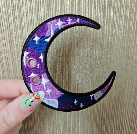 Purple Galaxy Moon Lace Accessory