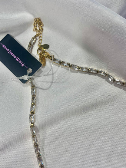 Clarity Amulet – Stainless Steel & Zirconia Clear Quartz Point Necklace