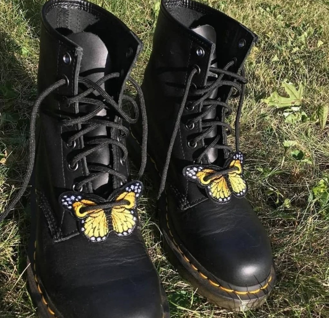 Yellow Monarch Butterflies Duo Lace Accessories