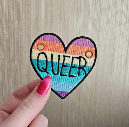 Queer Rainbow Heart Lace Accessory