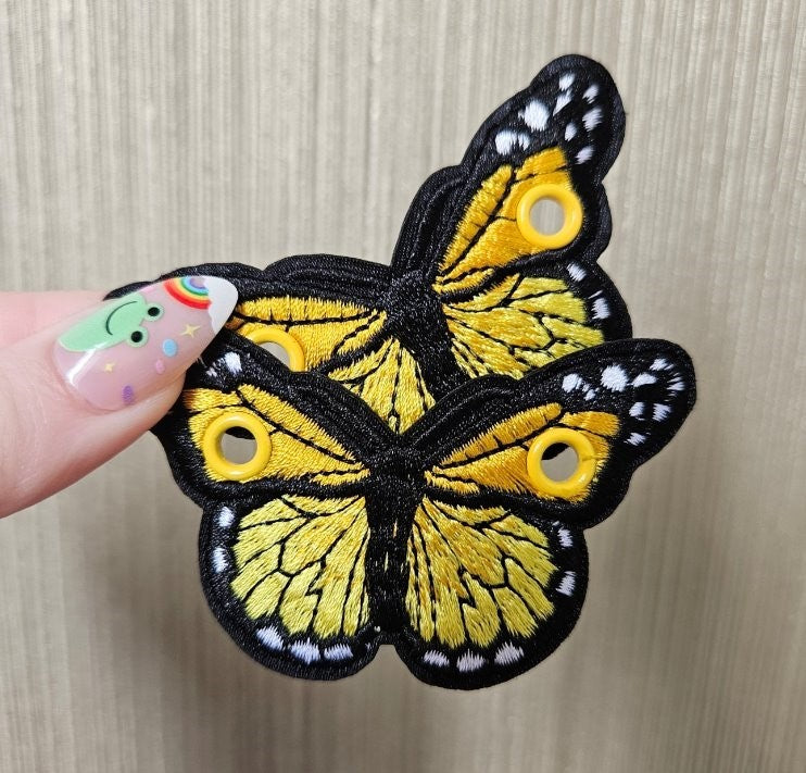 Yellow Monarch Butterflies Duo Lace Accessories