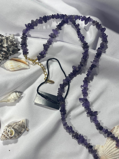 Heart Portal Amulet – Bali Edition | Pink Aura Quartz & Amethyst Necklace