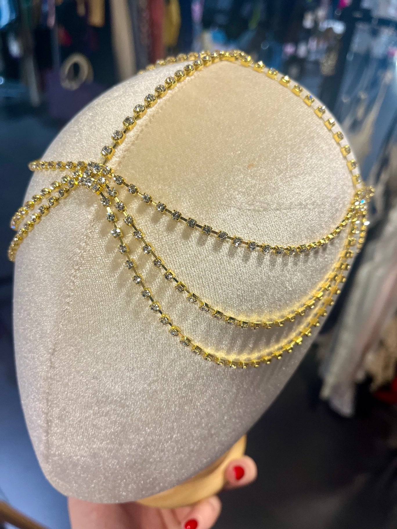 Golden Hour Crown – Diamanté Crystal Headdress