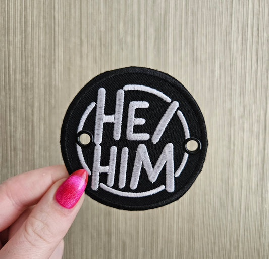 He / Him Pronouns Lace Accessory