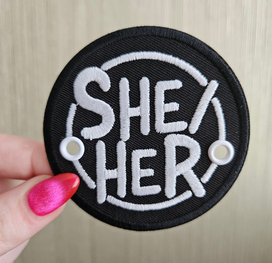 She / Her Pronouns Lace Accessory