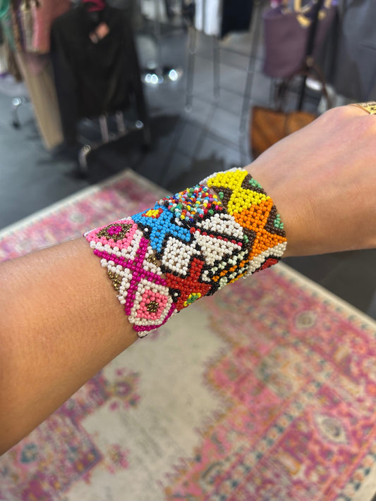 Beaded Cuff - Random Colour