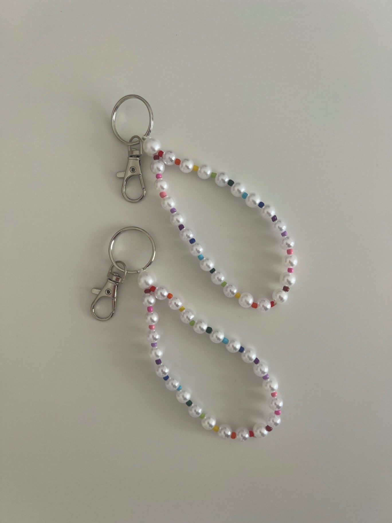 Pearl sprinkle keyring 