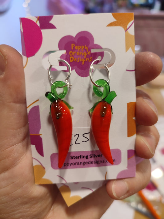 Chilli hoops silver