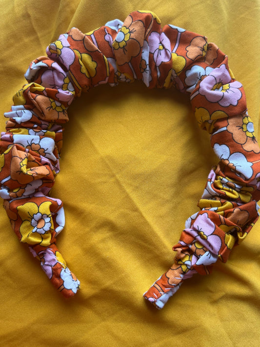 Scrunchie Headband - Vintage Flowers