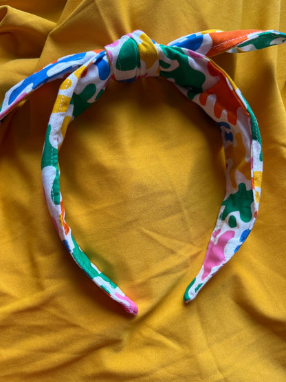 Bow Headband - Abstract Doodles