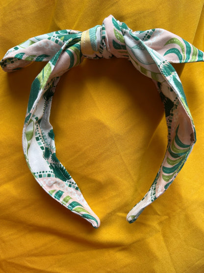 Bow Headband - Mediterranean Palm