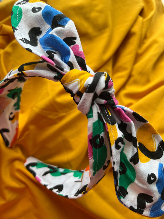 Bow Headband - Abstract Doodles