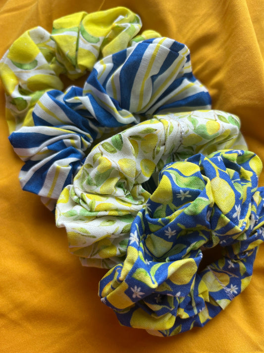 Scrunchie Set - Zesty Lemon