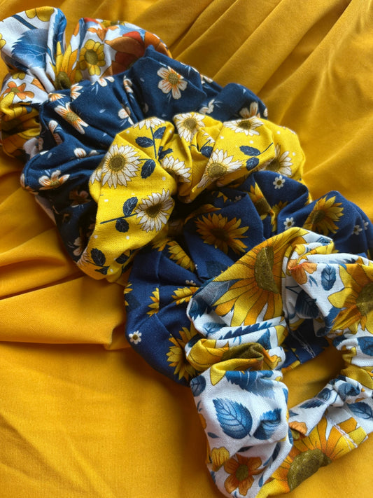 Scrunchie Set - Golden Sunflower