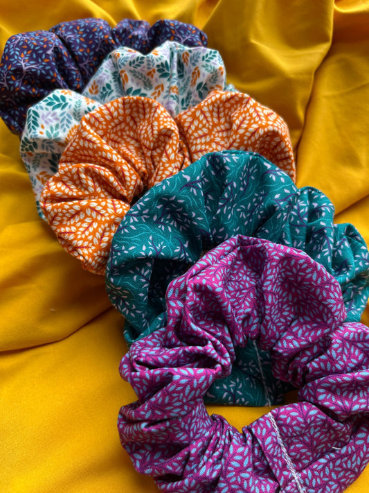 Scrunchie Set - Opulent Leaves