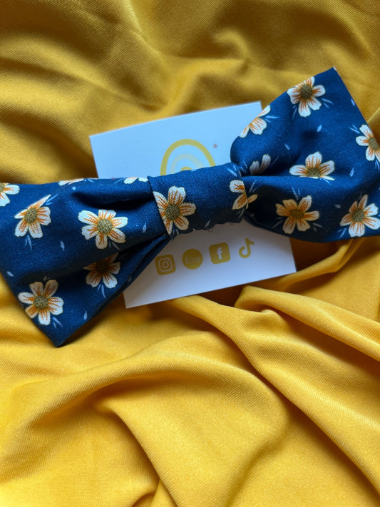 Hair Bow Clip - Golden Sunflower 