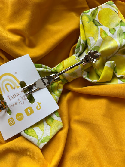 Hair Bow - Zesty Lemon