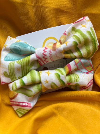 Hair Bow Clips - Disco Cowgirl