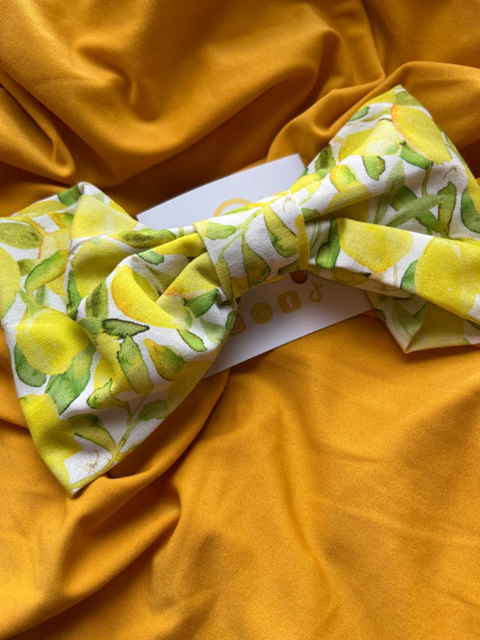 Hair Bow - Zesty Lemon