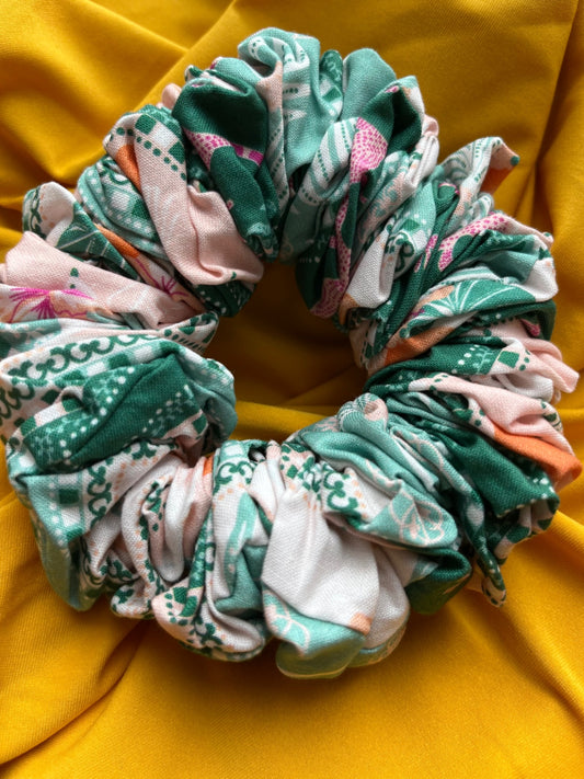 Giant XXL Oversized Scrunchie - Mediterranean Palm