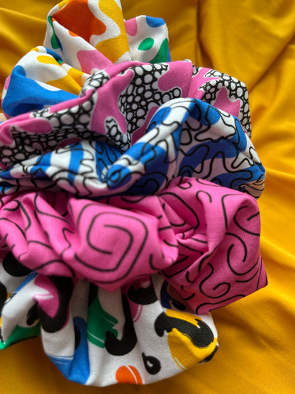 Scrunchie Set - Abstract Doodles