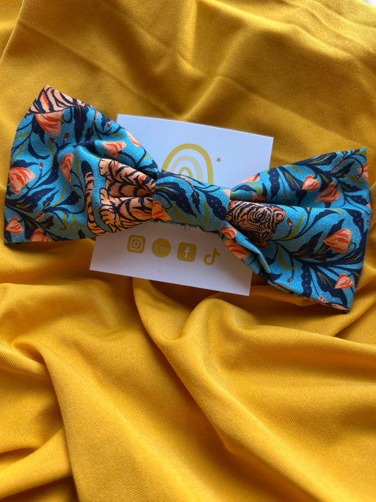 Hair Bow Clip - Majestic Jungle