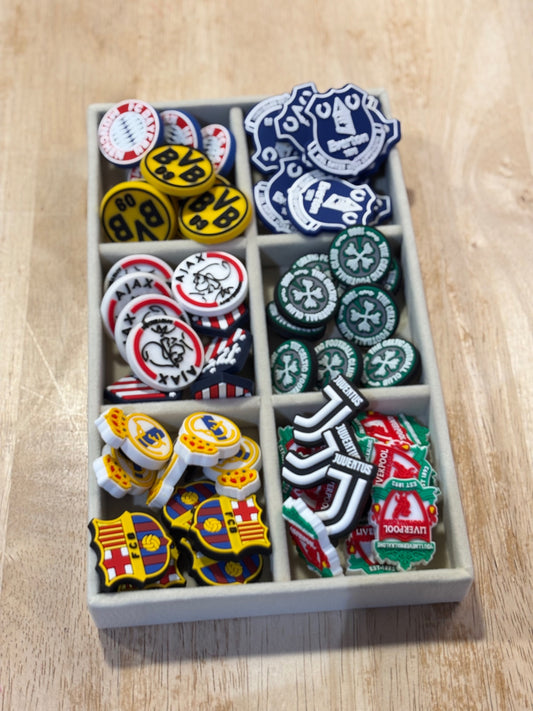 Football croc charms