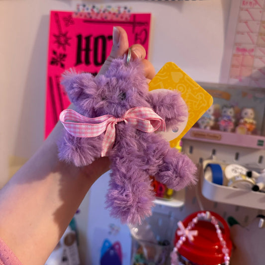 PUPLE MORU DOLL KEYCHAIN