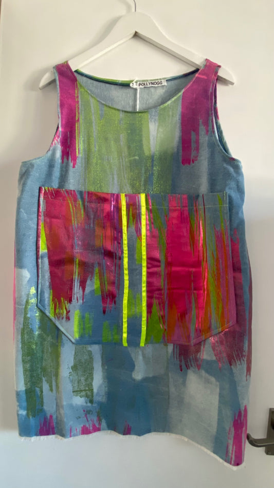 Neon Reuse Shift Dress