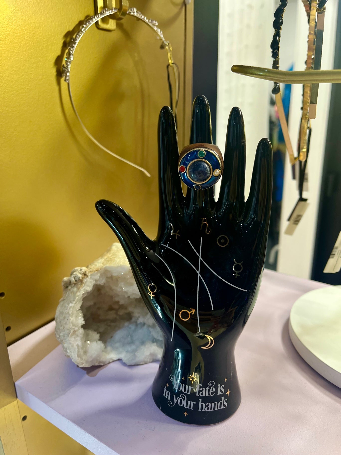 Celestial Alignment Sodalite & Wood Ring