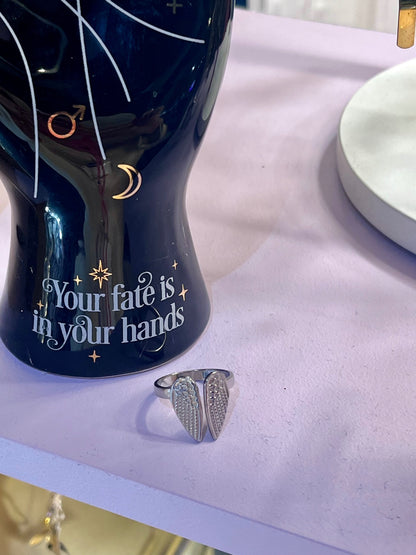 Guardian Wings Stainless Steel Ring