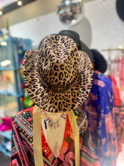🐆 “Cosmic Cowgirl” Leopard Hat
